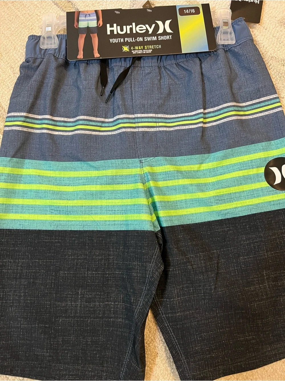 Boys swim trunks lot of 3 NWT M & L and 14/16